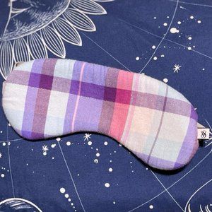 Victoria Secret Purple Plaid Sleep Mask